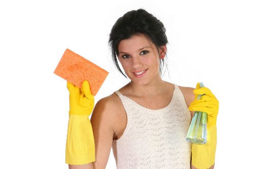 Cleaner Greenwich maintaining a spotless office environment